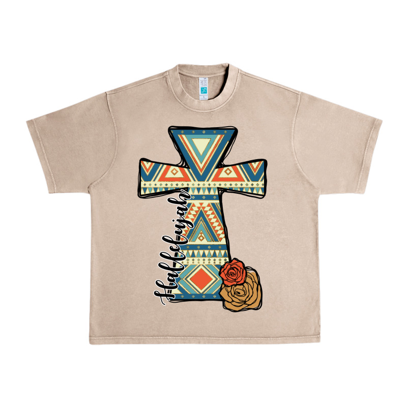 Halleluljah Aztec Cross Urban Heavy Tee by JahusDesignShop | Teevron