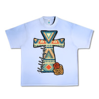 Grape Ice halleluljah aztec cross Urban Heavy Tee - JahusDesignShop