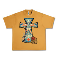 Peanut Butter halleluljah aztec cross Urban Heavy Tee - JahusDesignShop