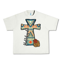 Pistachio halleluljah aztec cross Urban Heavy Tee - JahusDesignShop