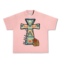 Salmon halleluljah aztec cross Urban Heavy Tee - JahusDesignShop