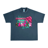 Midnight Navy Stronger than Cancer Urban Heavy Tee - HowdyJamesFarm
