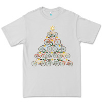 Dove Grey bicycle christmas tree funny biker bicyclist xmas for family long slee Premium Tee - lanVoArt
