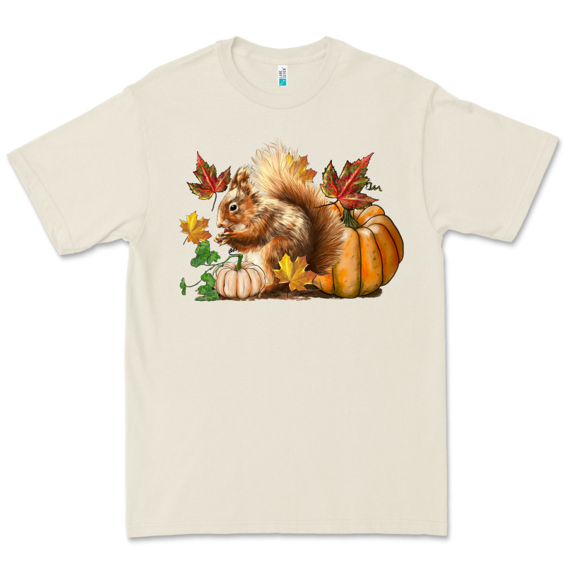 Fall Squirrel Premium Tee by LillyAllenDesigns | Teevron