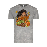 Cloud Rock Fall with black girl Vintage Tee - NancyCooperArtShop