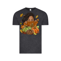 Vintage Black Fall with black girl Vintage Tee - NancyCooperArtShop