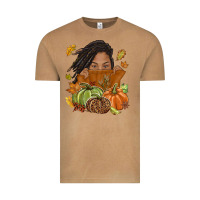 Vintage Camel Fall with black girl Vintage Tee - NancyCooperArtShop