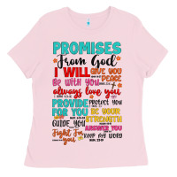 Bubblegum Pink promises from god Ladies Tee - Artiststas