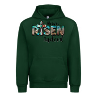 Forest Green he is risen indeed Urban Hoodie - BarkalooDesign