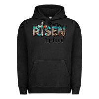 Pigment Black he is risen indeed Urban Hoodie - BarkalooDesign