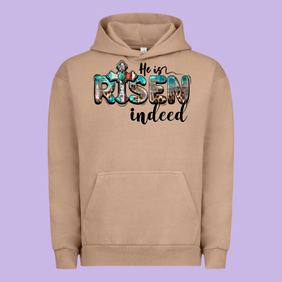 He Is Risen Indeed Urban Hoodie Designed By Barkaloodesign