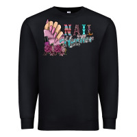 Black nail hustler Premium Sweatshirt - SublimationCraftShop