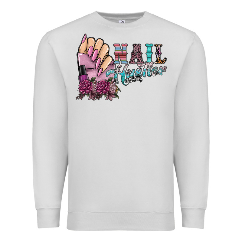 Nail Hustler Premium Sweatshirt by SublimationCraftShop | Teevron