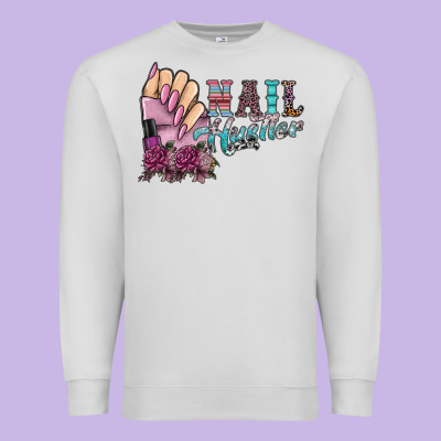 Nail Hustler Premium Sweatshirt Designed By Sublimationcraftshop