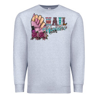 Heather Grey nail hustler Premium Sweatshirt - SublimationCraftShop