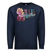 Navy nail hustler Premium Sweatshirt - SublimationCraftShop