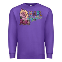 Purple nail hustler Premium Sweatshirt - SublimationCraftShop