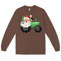 Chestnut santa tractor Long Sleeve Tee - CowGirlArtShop