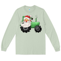 Matcha santa tractor Long Sleeve Tee - CowGirlArtShop