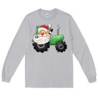 Moon Dust santa tractor Long Sleeve Tee - CowGirlArtShop