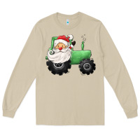 Mushroom santa tractor Long Sleeve Tee - CowGirlArtShop