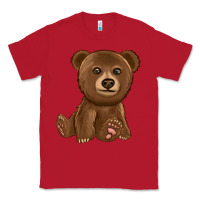 Red bear Classic Tee - texasbilliewilder