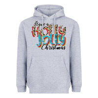 Heather Grey have a holly jolly christmas Heavyweight Hoodie - CowhideDigitalArt