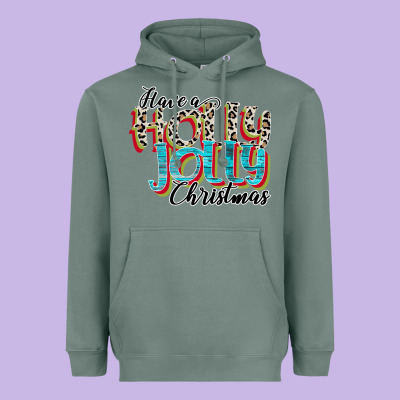 Have A Holly Jolly Christmas Heavyweight Hoodie Designed By Cowhidedigitalart