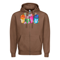 Chestnut Easter Coffee Zipper Hoodie - CowhideDigitalArt