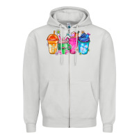 Dove Grey Easter Coffee Zipper Hoodie - CowhideDigitalArt