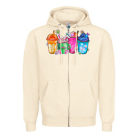 Sandshell Easter Coffee Zipper Hoodie - CowhideDigitalArt