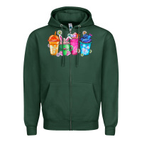 Sports Green Easter Coffee Zipper Hoodie - CowhideDigitalArt
