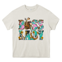 Cream Boss Lady Heavy Core Tee - BundleAndBundleShop