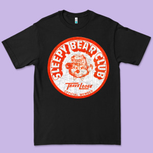 Sleepy Bear Club   70s Thrift Store Aesthetic Premium Tee Designed By Lanvoart