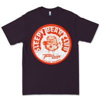 Plum sleepy bear club   70s thrift store aesthetic Premium Tee - lanVoArt