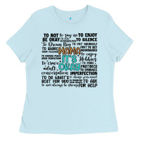 Baby Blue mama it s okay Ladies Tee - Artiststas
