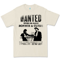 Wanted Bonnie And Clyde, Distressed Premium Tee | Teevron