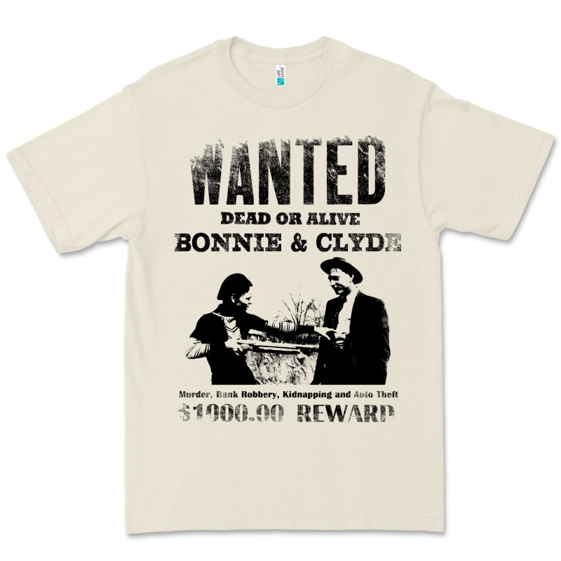 Wanted Bonnie And Clyde, Distressed Premium Tee by lanVoArt | Teevron