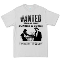 Dove Grey wanted bonnie and clyde, distressed Premium Tee - lanVoArt