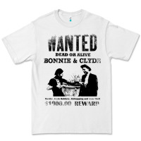 White wanted bonnie and clyde, distressed Premium Tee - lanVoArt