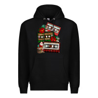Black christmas cassette gemstone Premium Hoodie - FaDigitalArtStudio