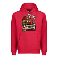 Cardinal christmas cassette gemstone Premium Hoodie - FaDigitalArtStudio