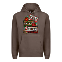 Coffee christmas cassette gemstone Premium Hoodie - FaDigitalArtStudio