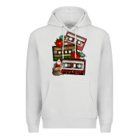 Dove Grey christmas cassette gemstone Premium Hoodie - FaDigitalArtStudio