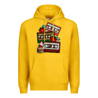 Lemon christmas cassette gemstone Premium Hoodie - FaDigitalArtStudio