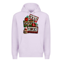 Lilac christmas cassette gemstone Premium Hoodie - FaDigitalArtStudio