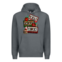 Rock christmas cassette gemstone Premium Hoodie - FaDigitalArtStudio