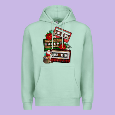 Christmas Cassette Gemstone Premium Hoodie Designed By Fadigitalartstudio