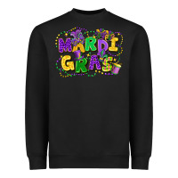 Black mardi gras Heavyweight Sweatshirt - FaDigitalArtStudio