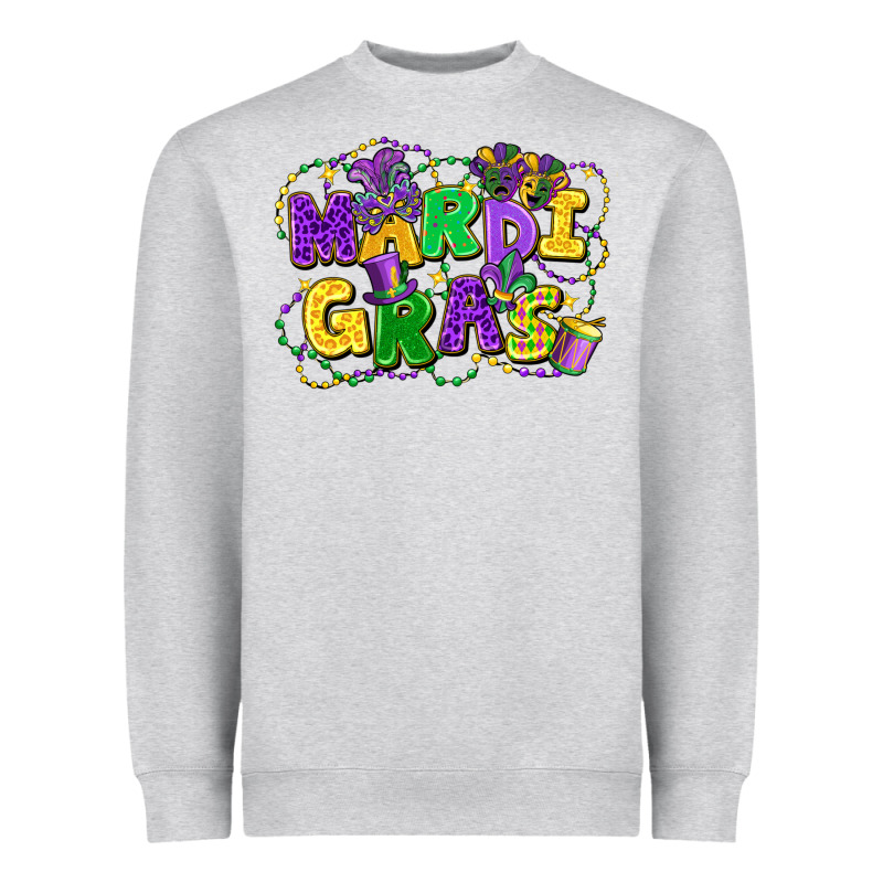 Mardi Gras Heavyweight Sweatshirt by FaDigitalArtStudio | Teevron